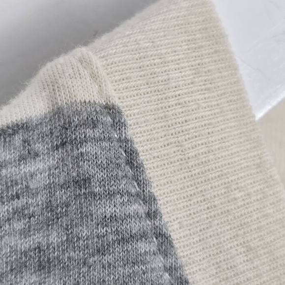 Lauren Ralph Lauren Long Sleeve Striped Cotton Nightgown  XL Grey White Jersey - Picture 3 of 10